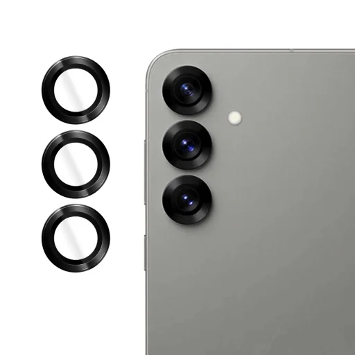  Lito - S+ Kamera Üveg Védő - Samsung Galaxy S25 Plus - Fekete üvegfólia - 1