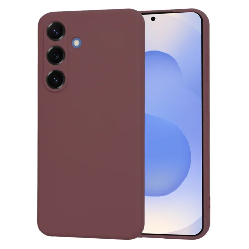 Samsung Galaxy S25 FE Plum Red Techsuit - SoftFlex tok - 1