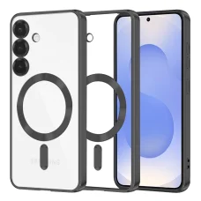  Techsuit - Luxus Kristály MagSafe - Samsung Galaxy S25 - Fekete tok