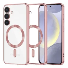  Techsuit - Luxus Kristály MagSafe - Samsung Galaxy S24 Plus - Rózsaszín tok