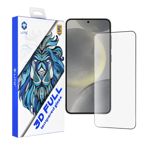  Samsung Galaxy S24 Fekete Lito 3D Teljesen Ultra Vékony üvegfólia - 1