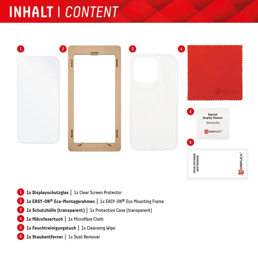  Displex - Prémium [Csomag] Valódi Üveg + Tok - Samsung Galaxy S24 - Átlátszó üvegfólia - 6