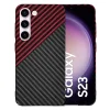  Techsuit - Karbonit SzálasHéj - Samsung Galaxy S23 - Vörös Vortex tok thumbnail