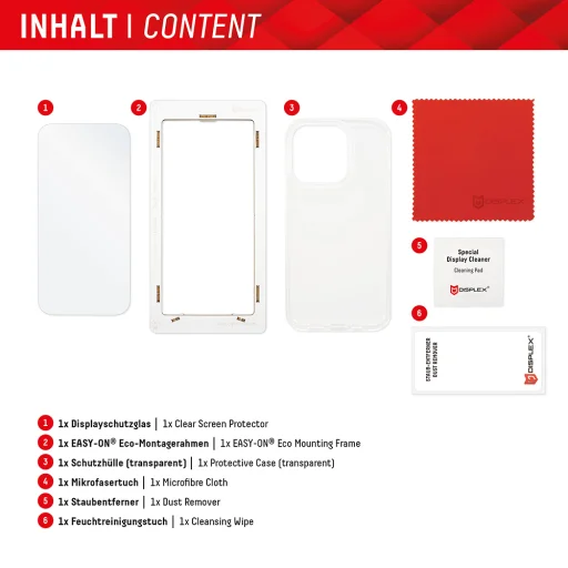  Displex - Prémium [Csomag] Valódi Üveg + Tok - Samsung Galaxy S23 FE - Átlátszó üvegfólia - 6