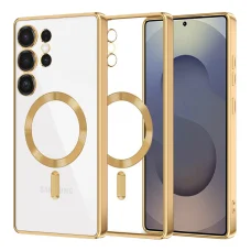  Techsuit - Luxus Kristály MagSafe - Samsung Galaxy S25 Ultra - Arany tok