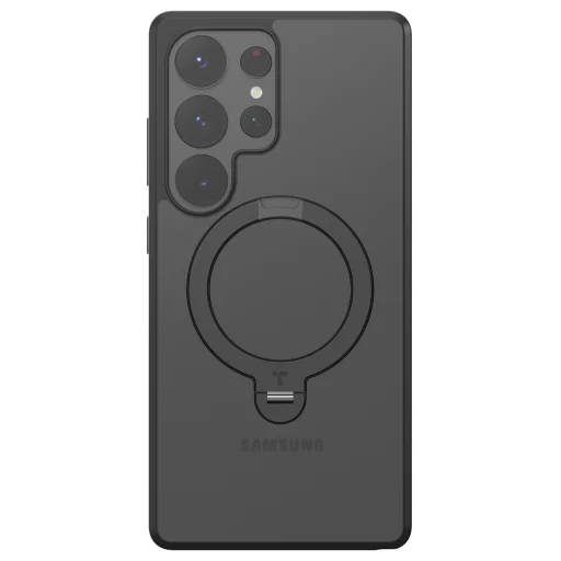 Torras - Ostand Spin sorozat - Samsung Galaxy S25 Ultra - Fekete tok - 4