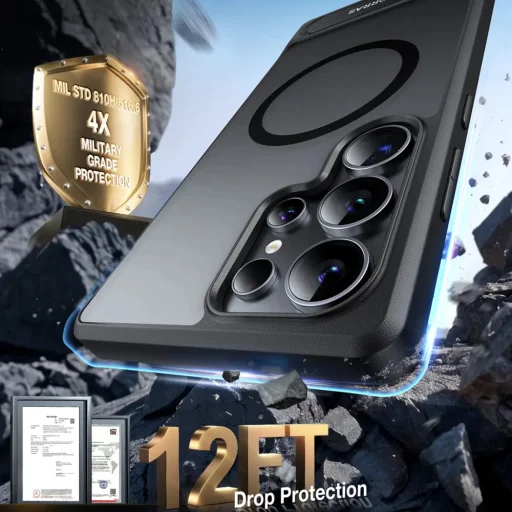 Torras - Pstand - Samsung Galaxy S25 Ultra - Fekete tok - 4