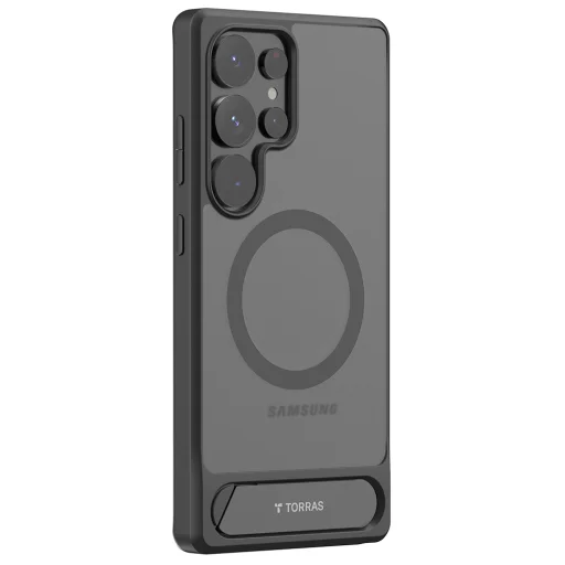 Torras - Pstand - Samsung Galaxy S25 Ultra - Fekete tok - 2