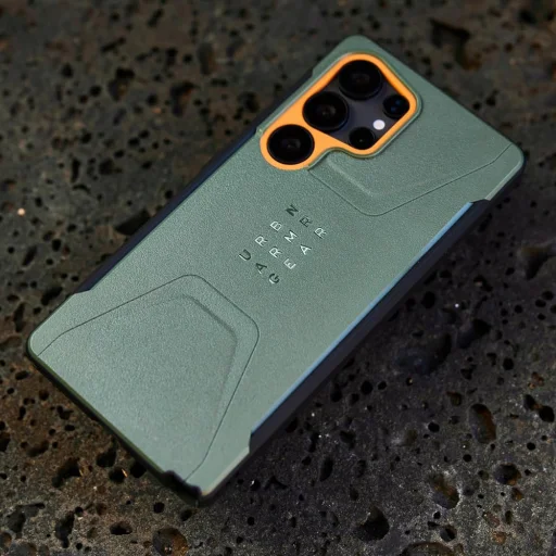  UAG - Civilian Pro MagSafe - Samsung Galaxy S25 Ultra - Olívzöld / Narancs tok - 7