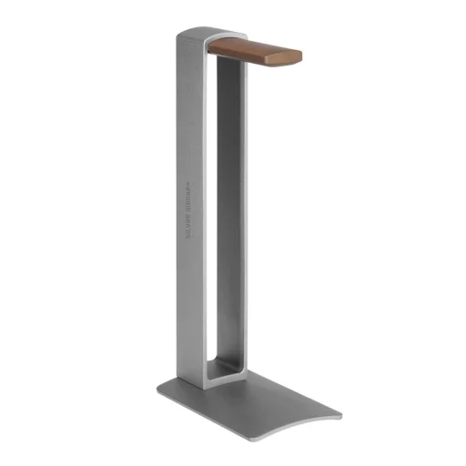 Silver Monkey HS400 fejhallgató tartó alumíniumból és fából - ezüst - 5