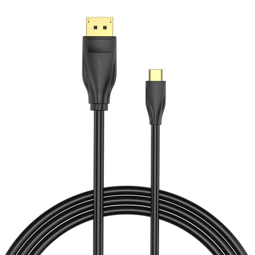Vention CGYBH USB-C to DisplayPort 1.4 Kábel, 2m, 8K 60Hz/4K 120Hz (fekete) - 1