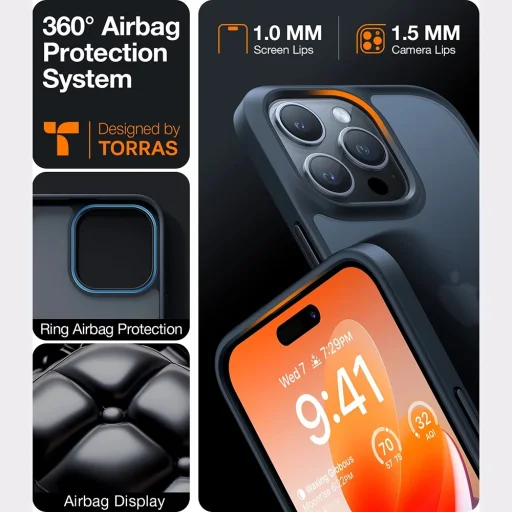 Torras - Guardian Sorozat - Google Pixel 9a - Fekete tok - 7