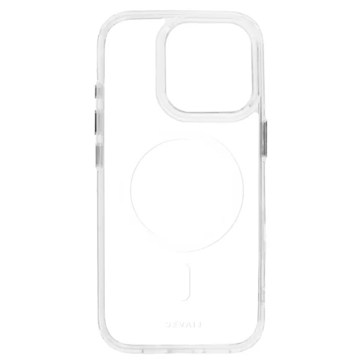  iPhone 13 Pro Fehér Liavec fényes Magsafe átlátszó tok - 5