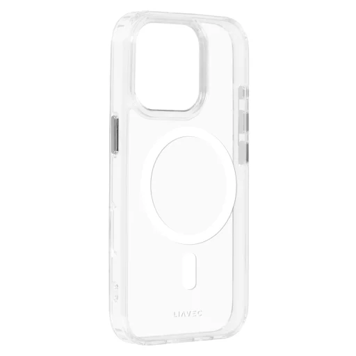Liavec Glossy Magsafe Átlátszó Tok iPhone 16 Pro Max fehér tok - 2