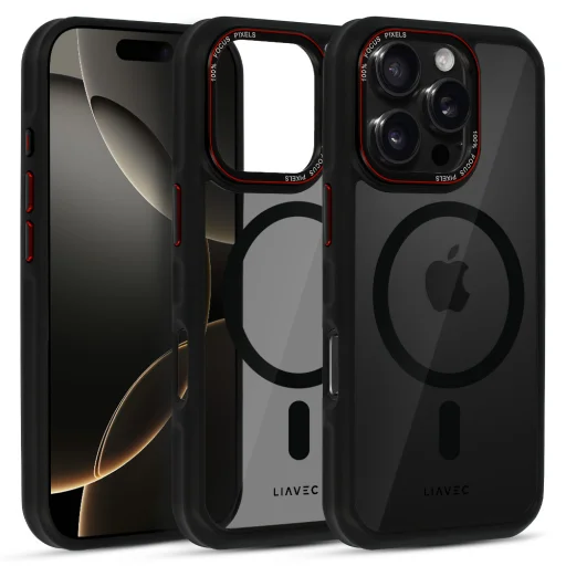Liavec Hybrid Smoke Magsafe tok iPhone 16 Pro Max - 2