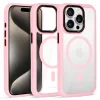Liavec Hybrid Magsafe Clear tok iPhone 15 Pro Max light pink thumbnail