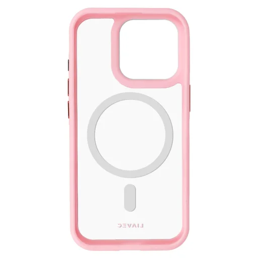 Liavec Hybrid Magsafe Clear tok iPhone 15 Pro Max light pink - 6