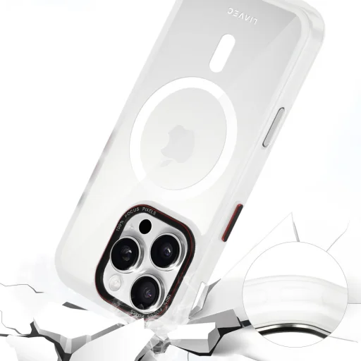 Liavec Hybrid Magsafe átlátszó tok iPhone 16 Pro tok - 7