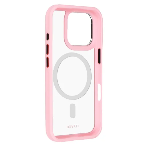 Liavec Hybrid Magsafe átlátszó tok iPhone 16 Pro light pink tok - 4