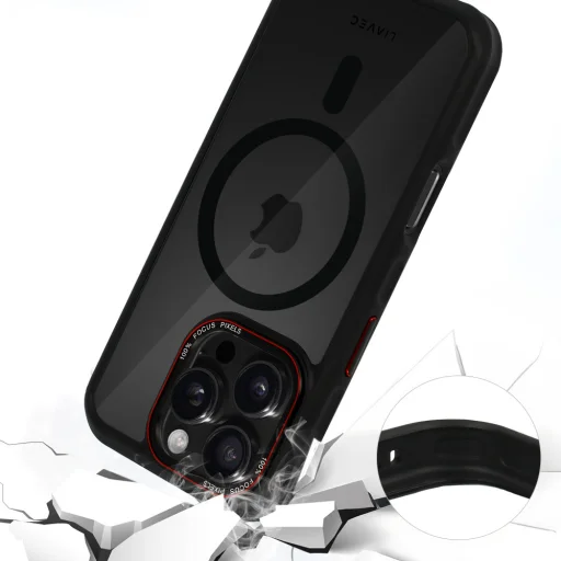 Liavec Hybrid Smoke Magsafe tok iPhone 16 Pro Max - 7