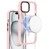 Liavec Hybrid Magsafe átlátszó tok iPhone 15 light pink tok thumbnail