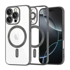  Techsuit - Luxus Kristály MagSafe - iPhone 16 Pro - Fekete tok