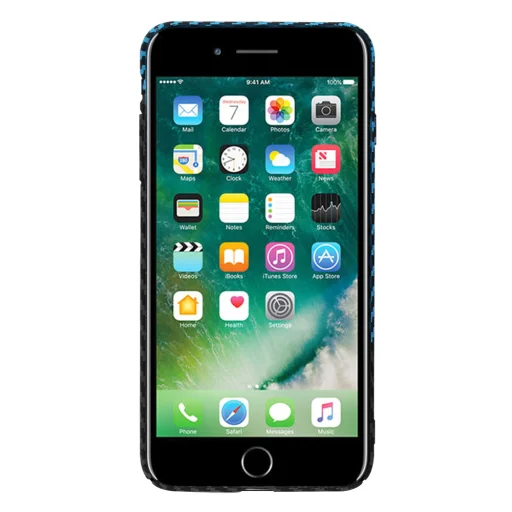  Techsuit - Carbonite FiberShell - iPhone 7 Plus / iPhone 8 Plus - Kék Pulzus tok - 2