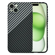  Techsuit - Karbonit Szálhéj - iPhone 15 Plus - Lopakodó Szürke tok