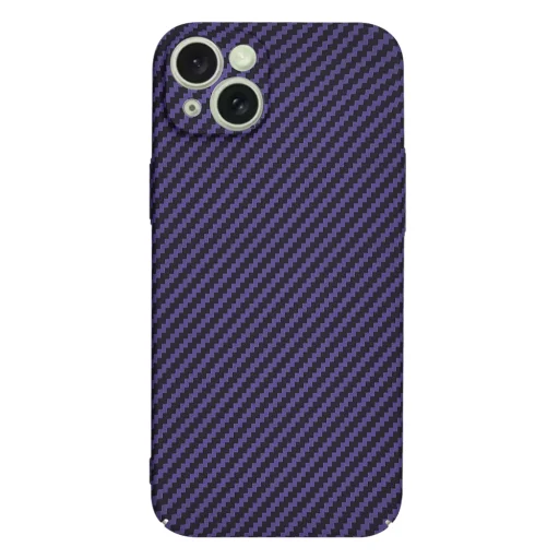  Techsuit - Karbonit Szálburok - iPhone 15 Plus - Lila tok - 3