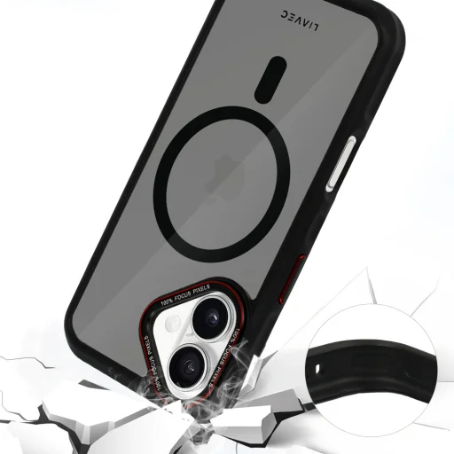 Liavec Hybrid Smoke Magsafe tok iPhone 16 tok - 7
