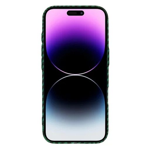  Techsuit - Karbonit Szálas Héj - iPhone 14 Pro Max - Zöld tok - 2