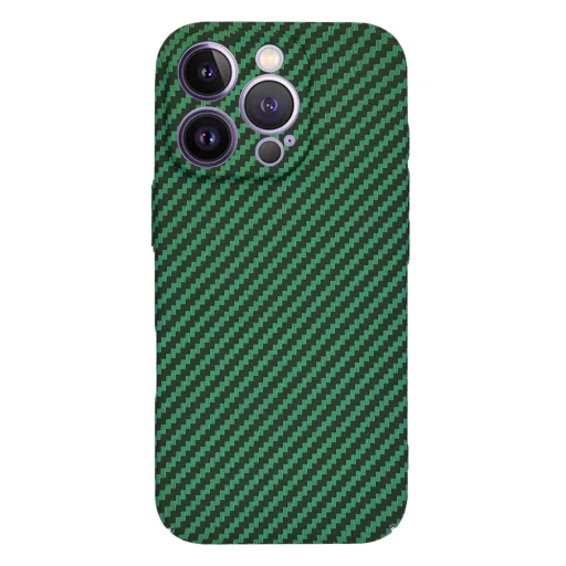  Techsuit - Karbonit Szálas Héj - iPhone 14 Pro Max - Zöld tok - 3