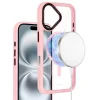 Liavec Hybrid Magsafe átlátszó tok iPhone 16 light pink tok thumbnail