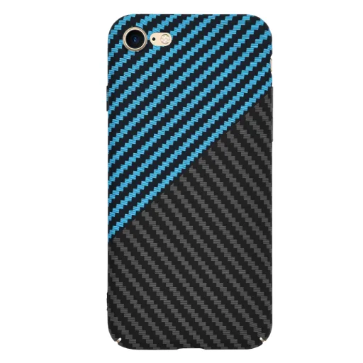  Techsuit - Karbonit Szálházas - iPhone 7 / iPhone 8 / iPhone SE 2, SE 2020 / iPhone SE 3, SE 2022 - Kék Impulzus tok - 2