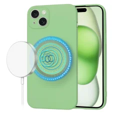  Techsuit - SoftFlex MagSafe - iPhone 15 Plus - Menta Zöld tok