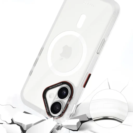 Liavec Hybrid Magsafe Clear tok iPhone 16 tok - 7