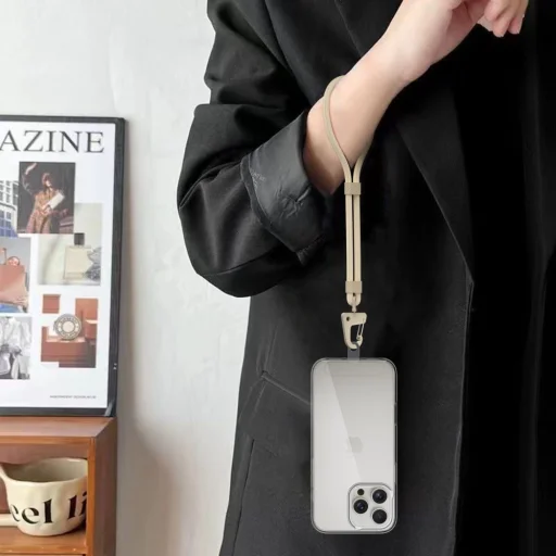 Tech-protect C8s Kötél Csuklópánt Taupe - 3