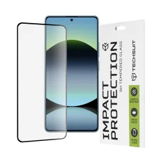  Techsuit - 111D Teljes Fedezet / Teljes Ragasztású Üveg - Xiaomi Redmi Note 14S - Fekete üvegfólia