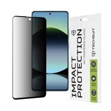 Techsuit - 111D Privacy Teljes Ragasztás - Xiaomi Redmi Note 14S - Fekete üvegfólia
