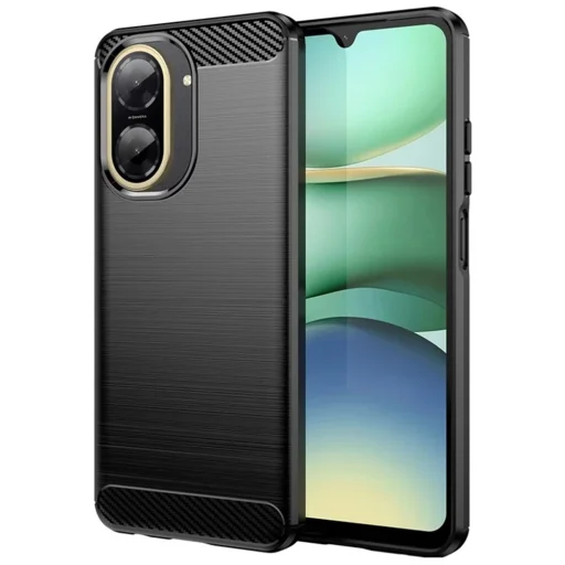  Techsuit - Szén-szilikon - Xiaomi Redmi A5 4G - Fekete tok - 1