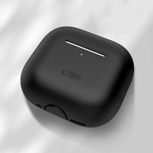 Tech-protect Szilikon Apple AirPods 4 Fekete tok - 2