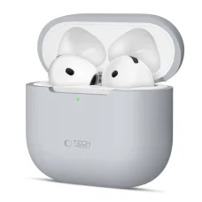 Tech-protect Szilikon Apple Airpods 4 Kréta Szürke tok