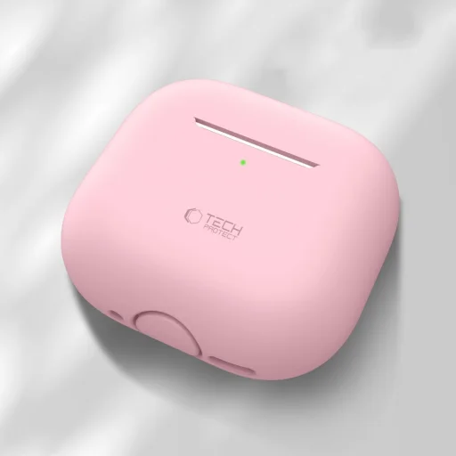 Tech-protect Szilikon Apple AirPods 4 Fliptok Poros Rózsaszín - 2
