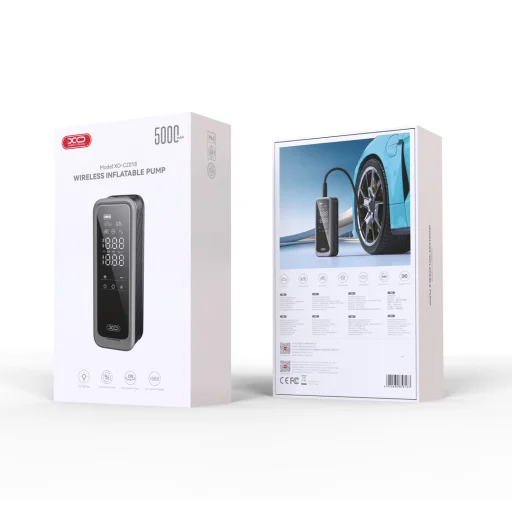 XO kerékpumpa CZ018 fekete univerzális 5000mAh vezeték nélküli - 2