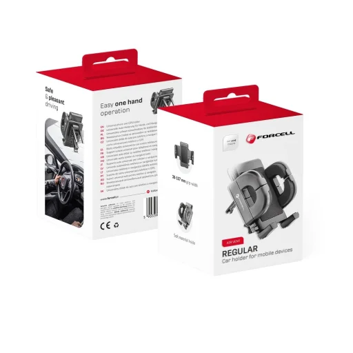 FORCELL F-GRIP Regular autós telefontartó szellőzőre fekete - 1