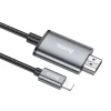 HOCO kábel Lightning - HDMI 1080p UA27 2 m fém szürke - 4