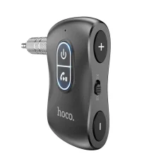 HOCO transmitter FM BT Jack 3,5 mm E73 Pro fekete, aux adapter
