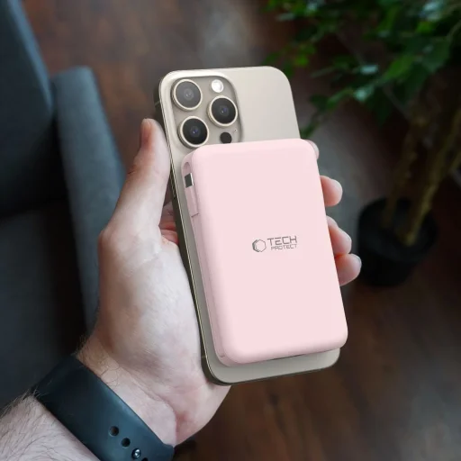 Tech-protect Pb31 Lifemag Magsafe Power Bank 10000mAh Rózsaszín - 11