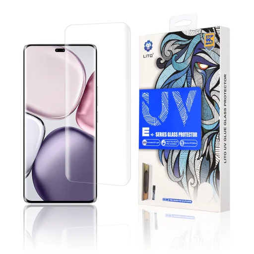  Honor Magic7 Lite / X9c Átlátszó Lito 3D UV üvegfólia - 1