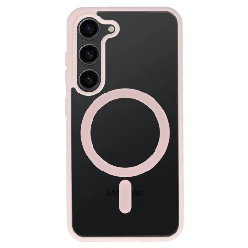 Acryl Kék MagSafe Tok Samsung Galaxy S24-hez, Világos Rózsaszín - 2